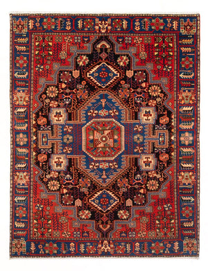 Persisk tæppe - Nomadisk - 187 x 136 cm - bordeaux rød