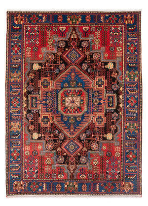 Persisk tæppe - Nomadisk - 202 x 148 cm - bordeaux rød