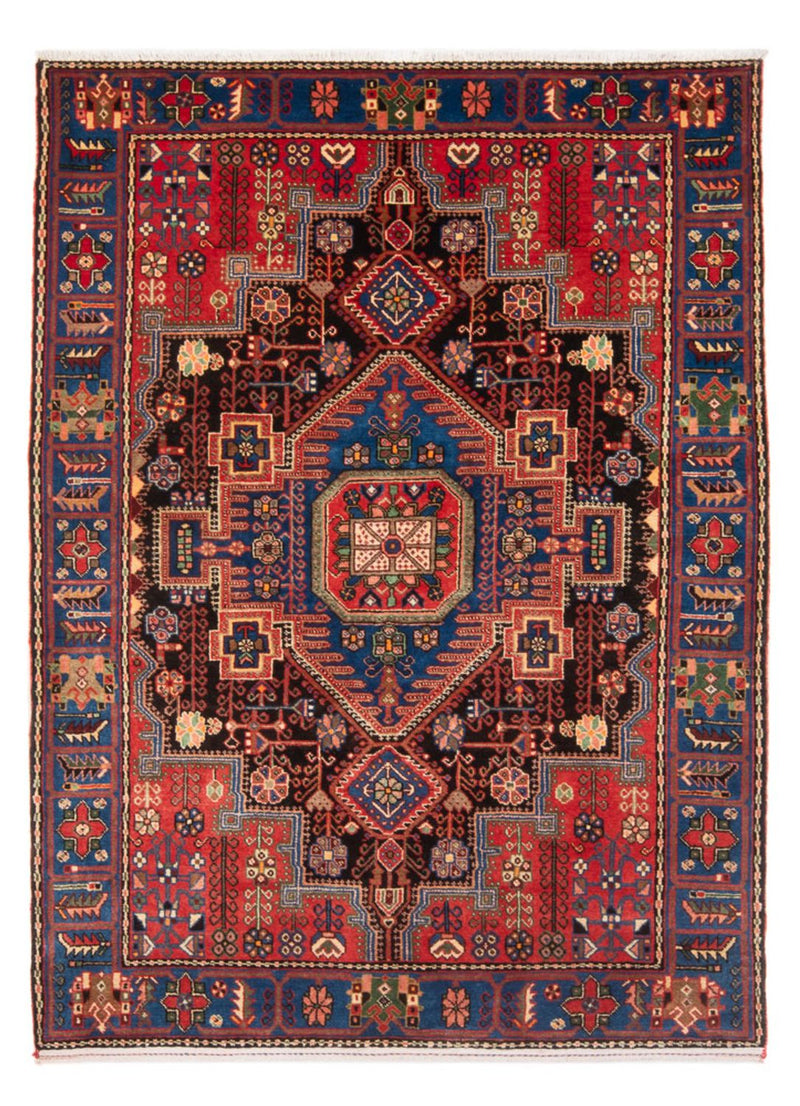 Persisk tæppe - Nomadisk - 202 x 148 cm - bordeaux rød