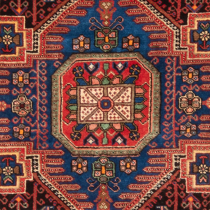 Persisk tæppe - Nomadisk - 202 x 148 cm - bordeaux rød