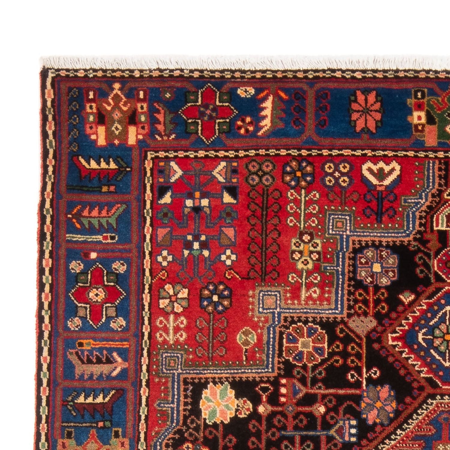 Persisk tæppe - Nomadisk - 202 x 148 cm - bordeaux rød