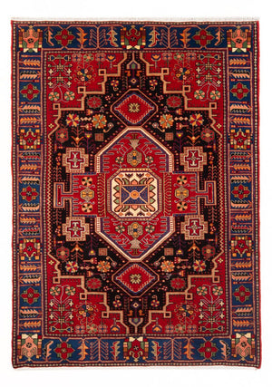 Persisk tæppe - Nomadisk - 200 x 147 cm - bordeaux rød