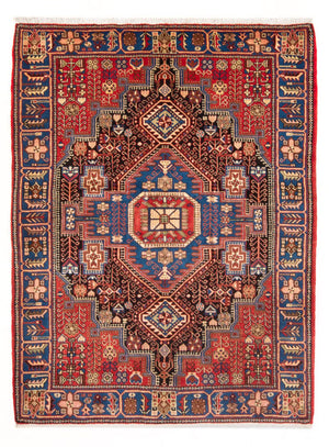Persisk tæppe - Nomadisk - 206 x 146 cm - bordeaux rød