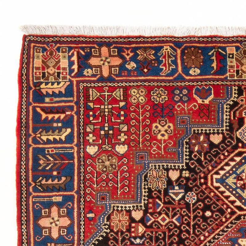 Persisk tæppe - Nomadisk - 206 x 146 cm - bordeaux rød
