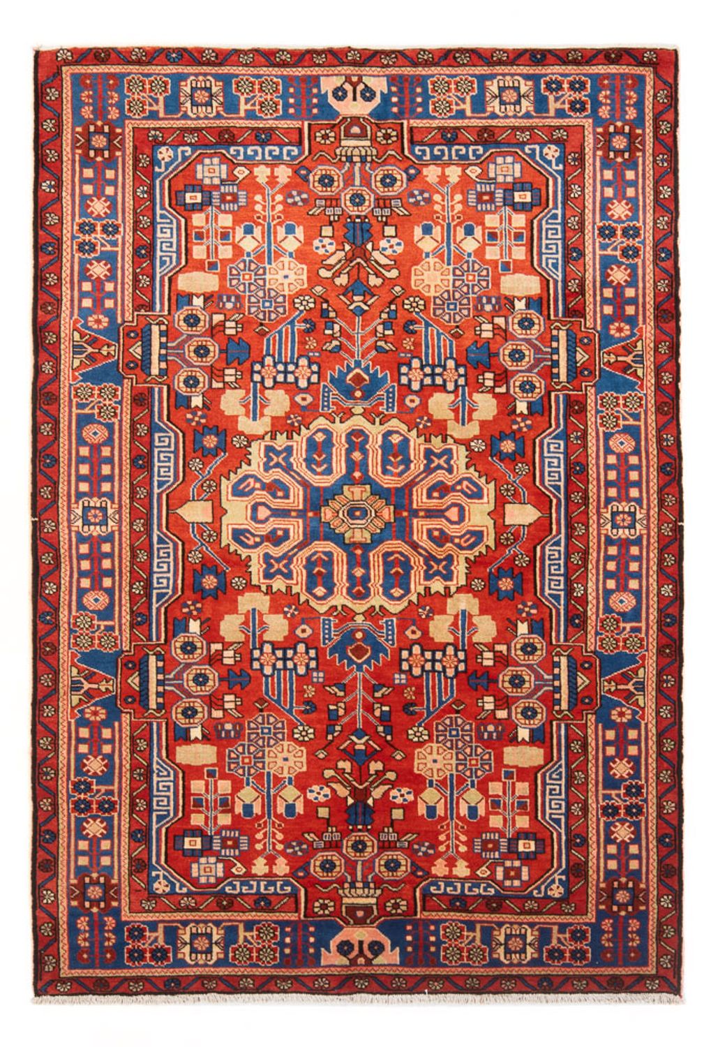 Persisk tæppe - Nomadisk - 201 x 149 cm - rød
