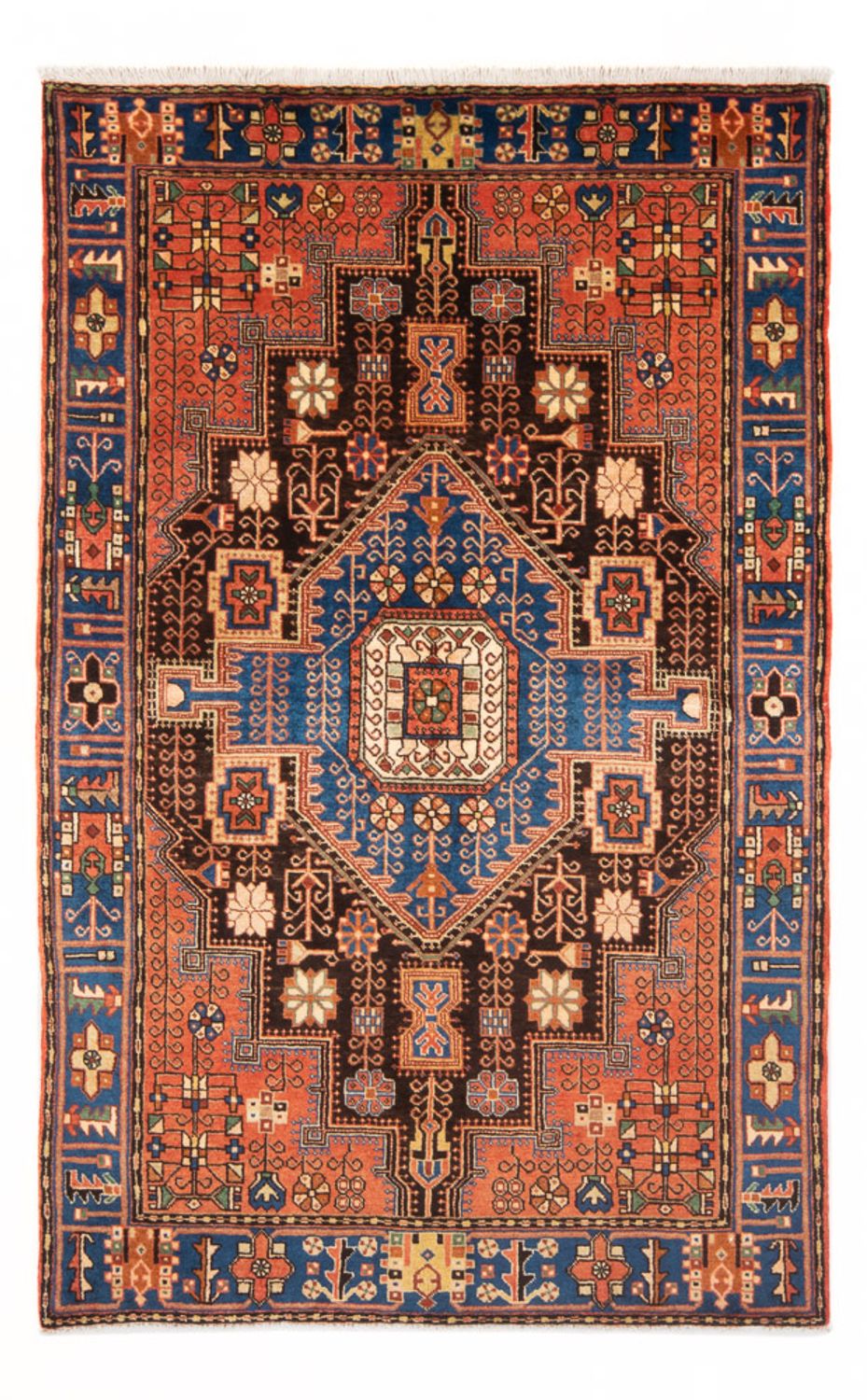 Persisk tæppe - Nomadisk - 201 x 137 cm - blå