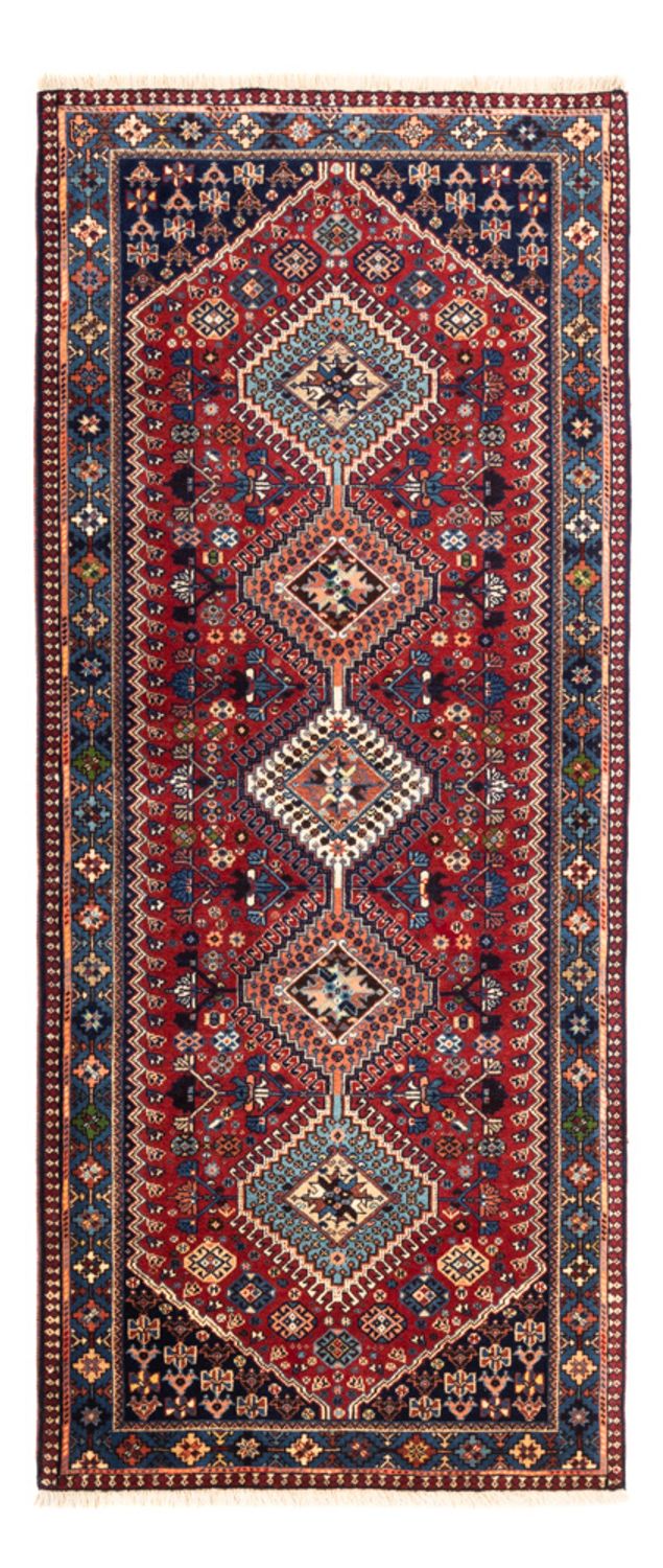 Løber Persisk tæppe - Nomadisk - 218 x 76 cm - mørkerød