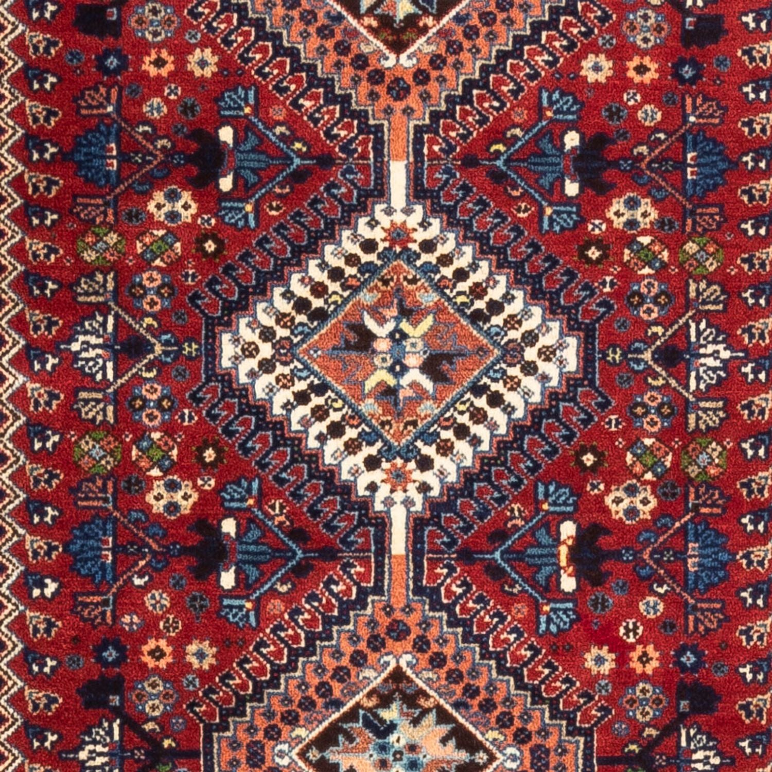 Løber Persisk tæppe - Nomadisk - 218 x 76 cm - mørkerød