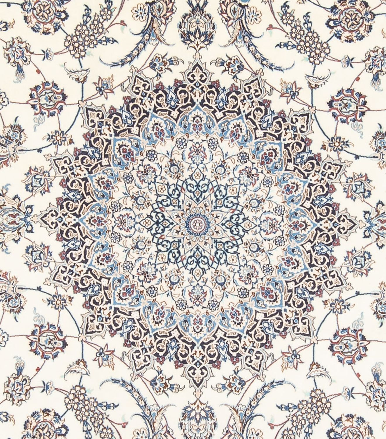 Persisk tæppe - Nain - 370 x 264 cm - creme