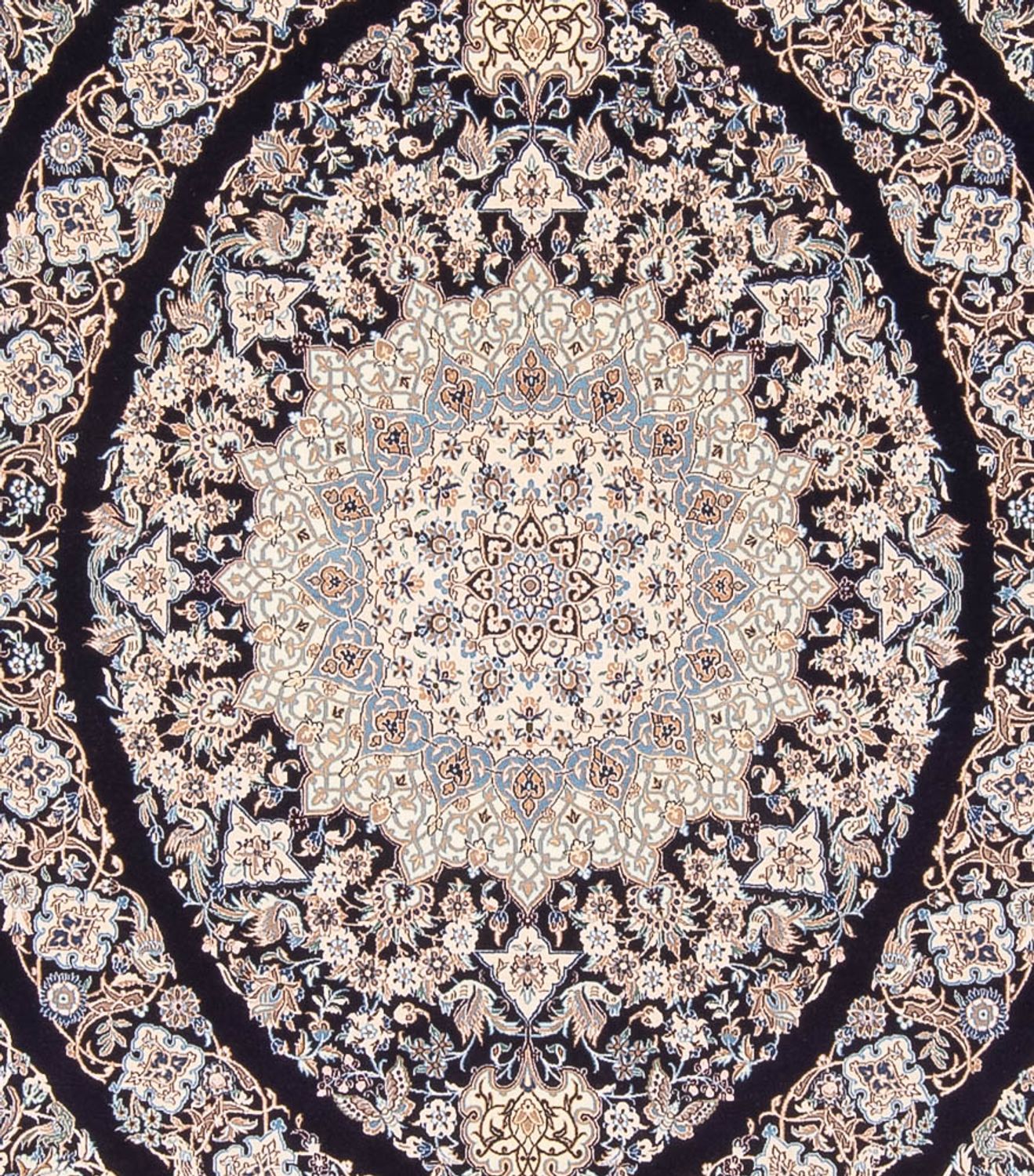 Persisk tæppe - Nain - 360 x 260 cm - lys brun