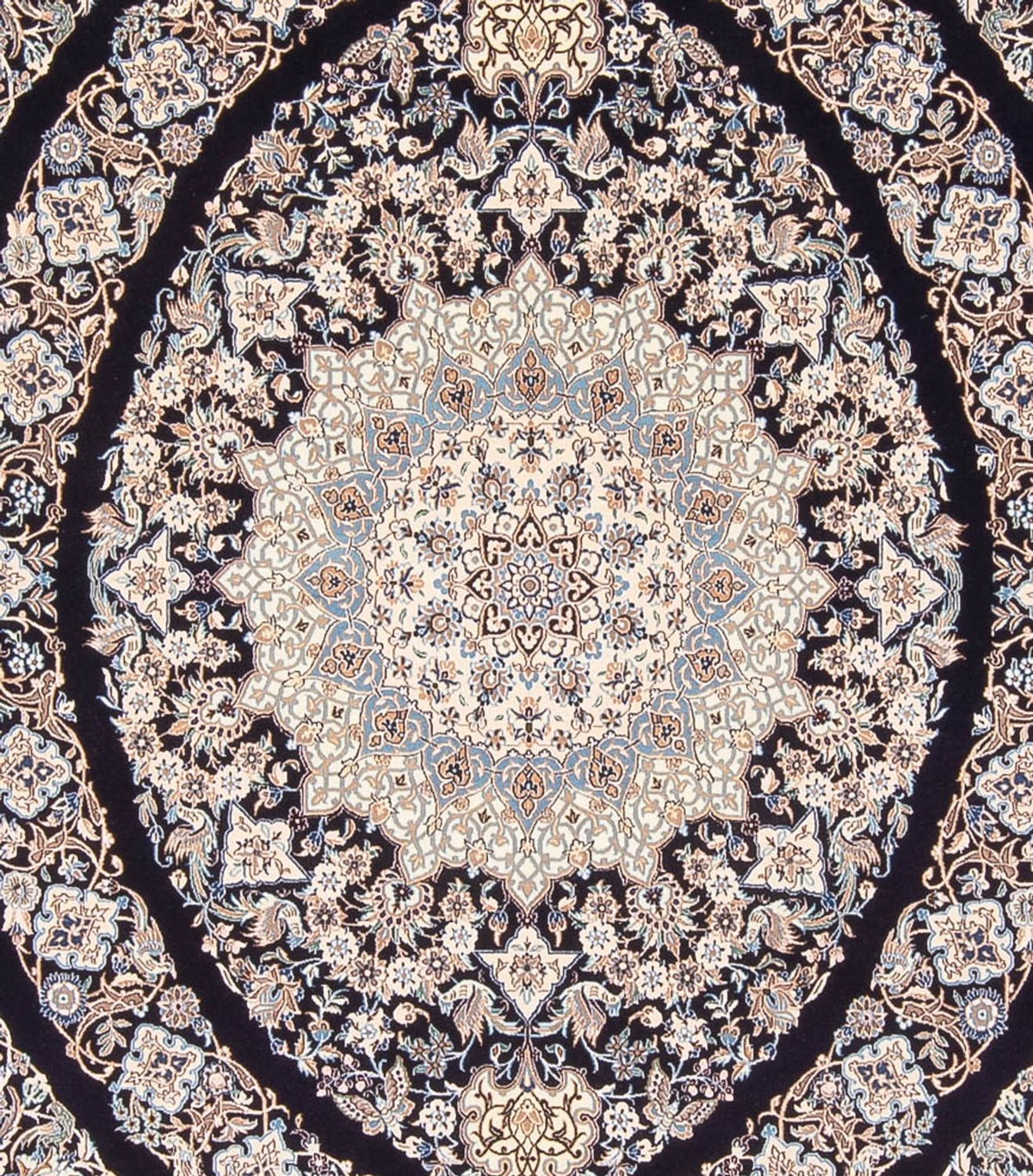 Persisk tæppe - Nain - 360 x 260 cm - lys brun