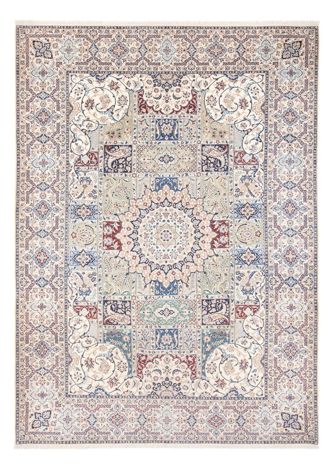 Persisk tæppe - Nain - 313 x 220 cm - creme