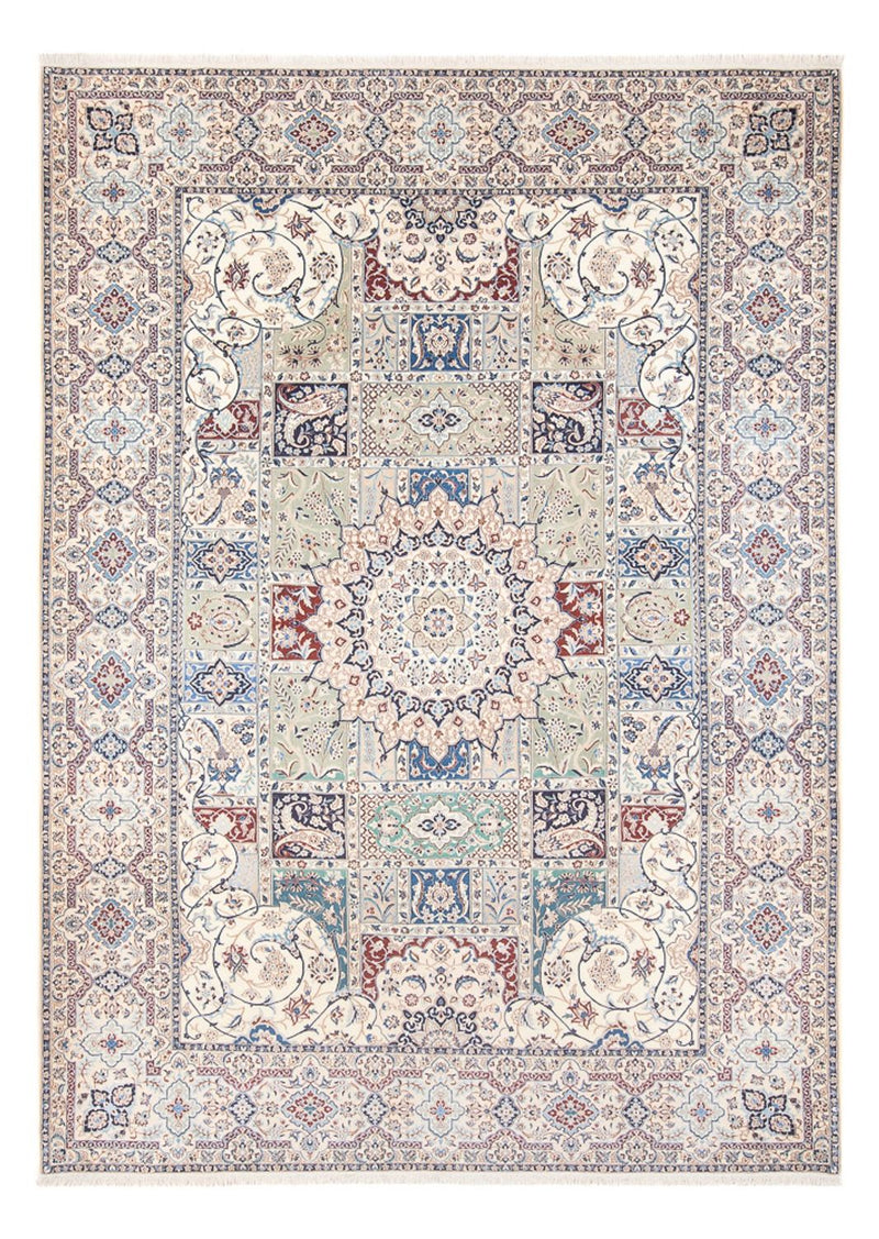 Persisk tæppe - Nain - 313 x 220 cm - creme