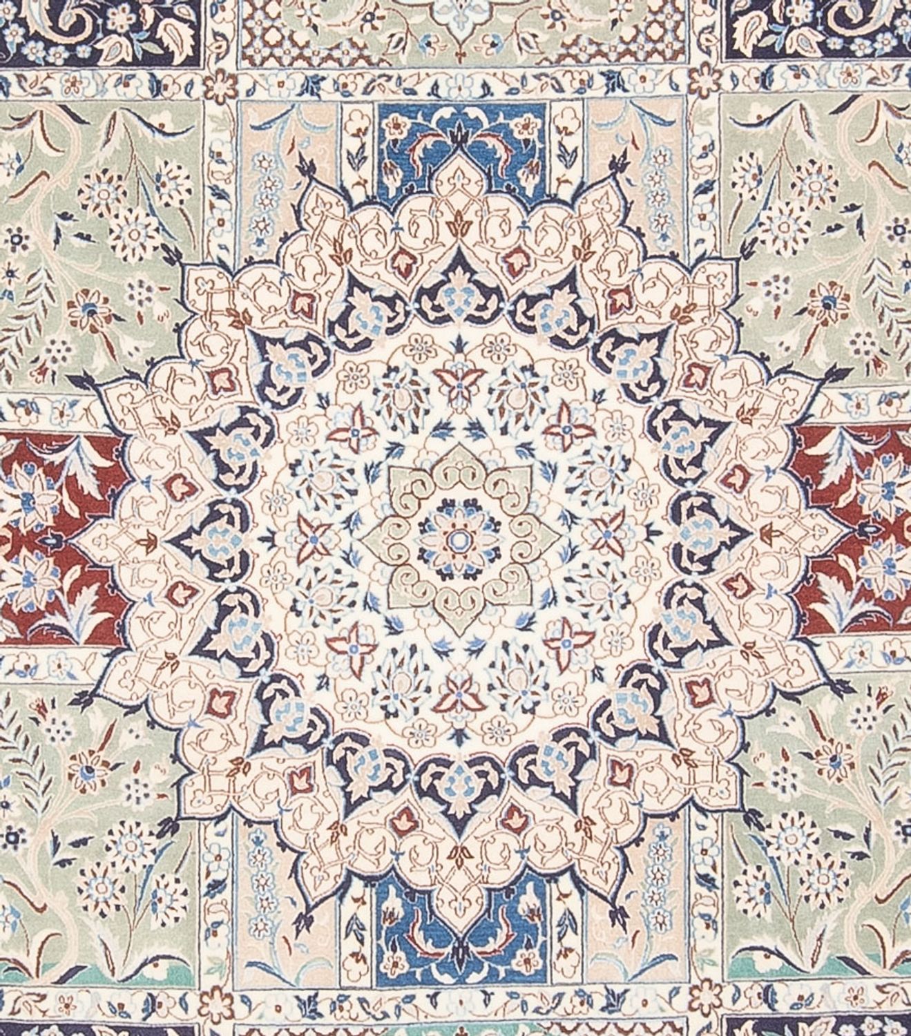 Persisk tæppe - Nain - 313 x 220 cm - creme