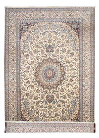 Persisk tæppe - Nain - 460 x 305 cm - lys beige