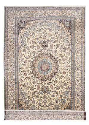 Persisk tæppe - Nain - 460 x 305 cm - lys beige