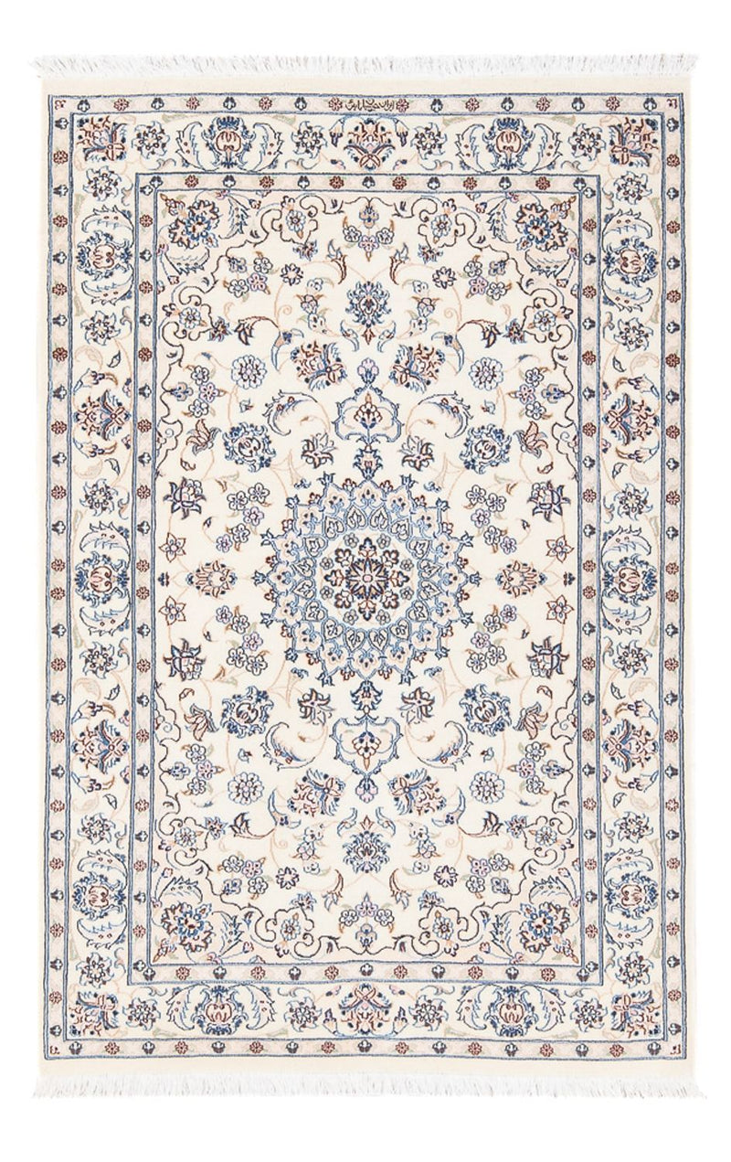 Persisk tæppe - Nain - Premium - 128 x 82 cm - creme