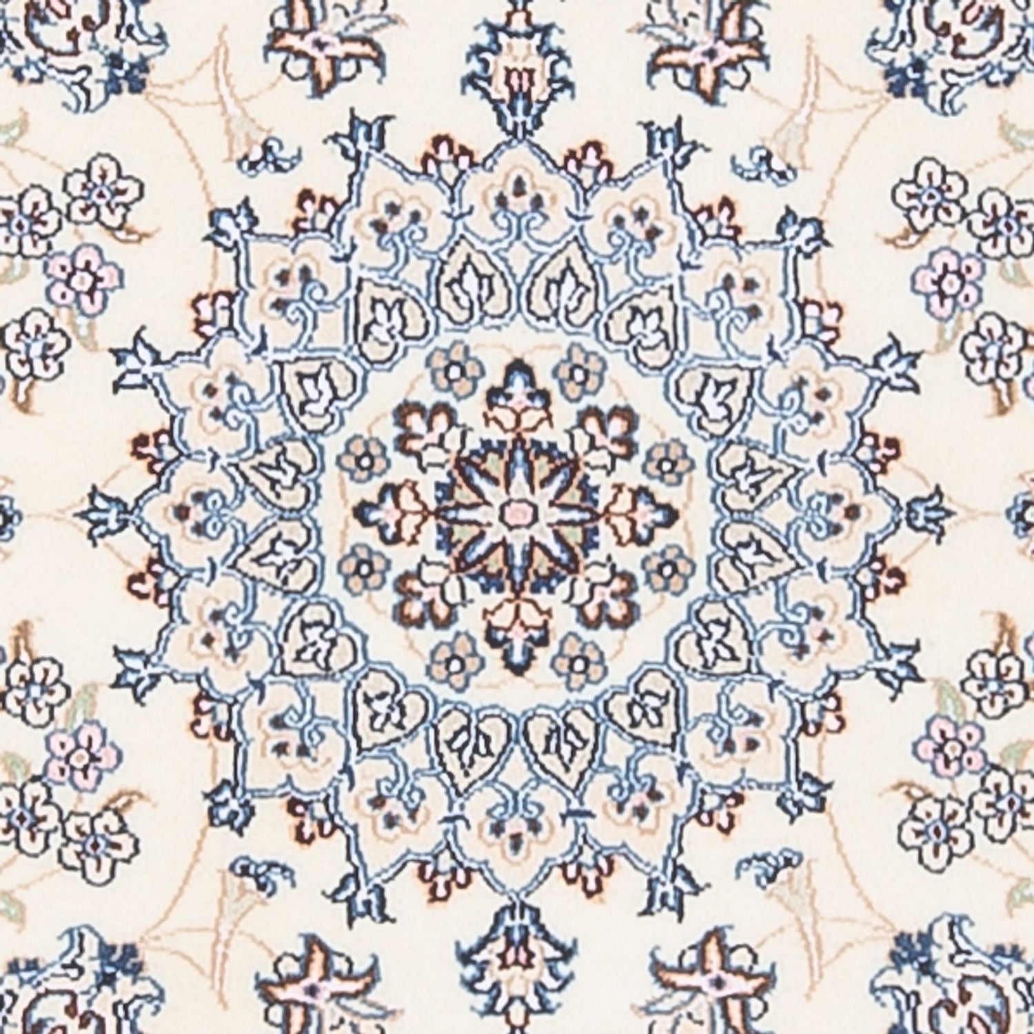 Persisk tæppe - Nain - Premium - 128 x 82 cm - creme