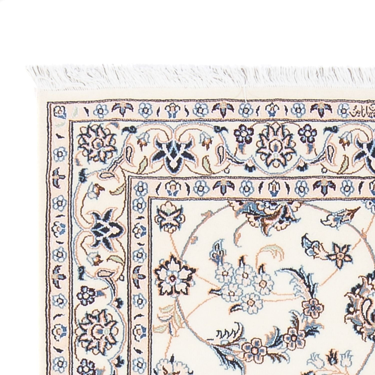 Persisk tæppe - Nain - Premium - 163 x 84 cm - creme