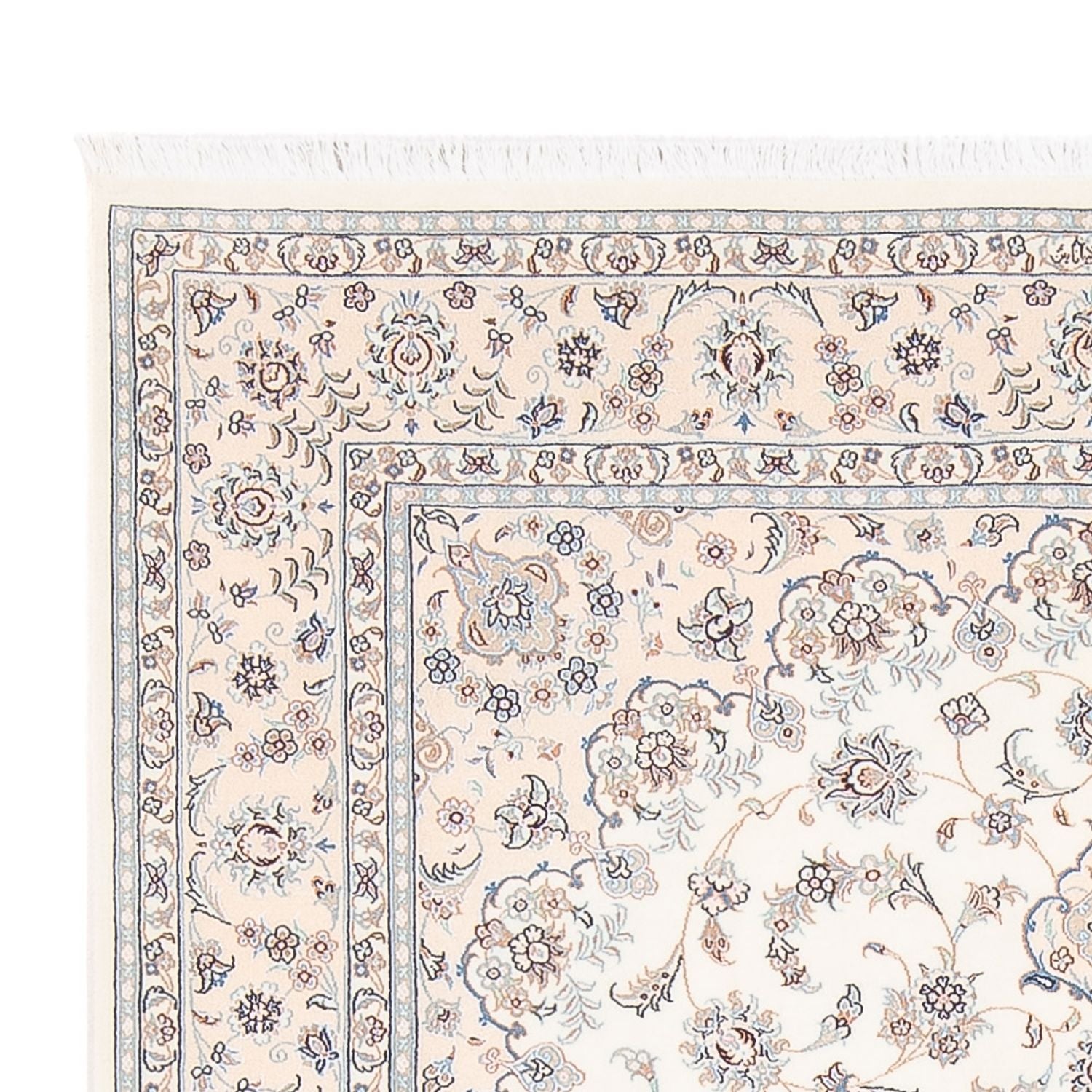 Persisk tæppe - Nain - Premium - 208 x 150 cm - creme