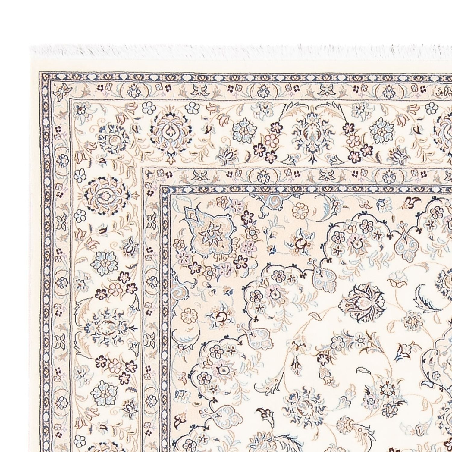 Persisk tæppe - Nain - Premium - 200 x 150 cm - creme