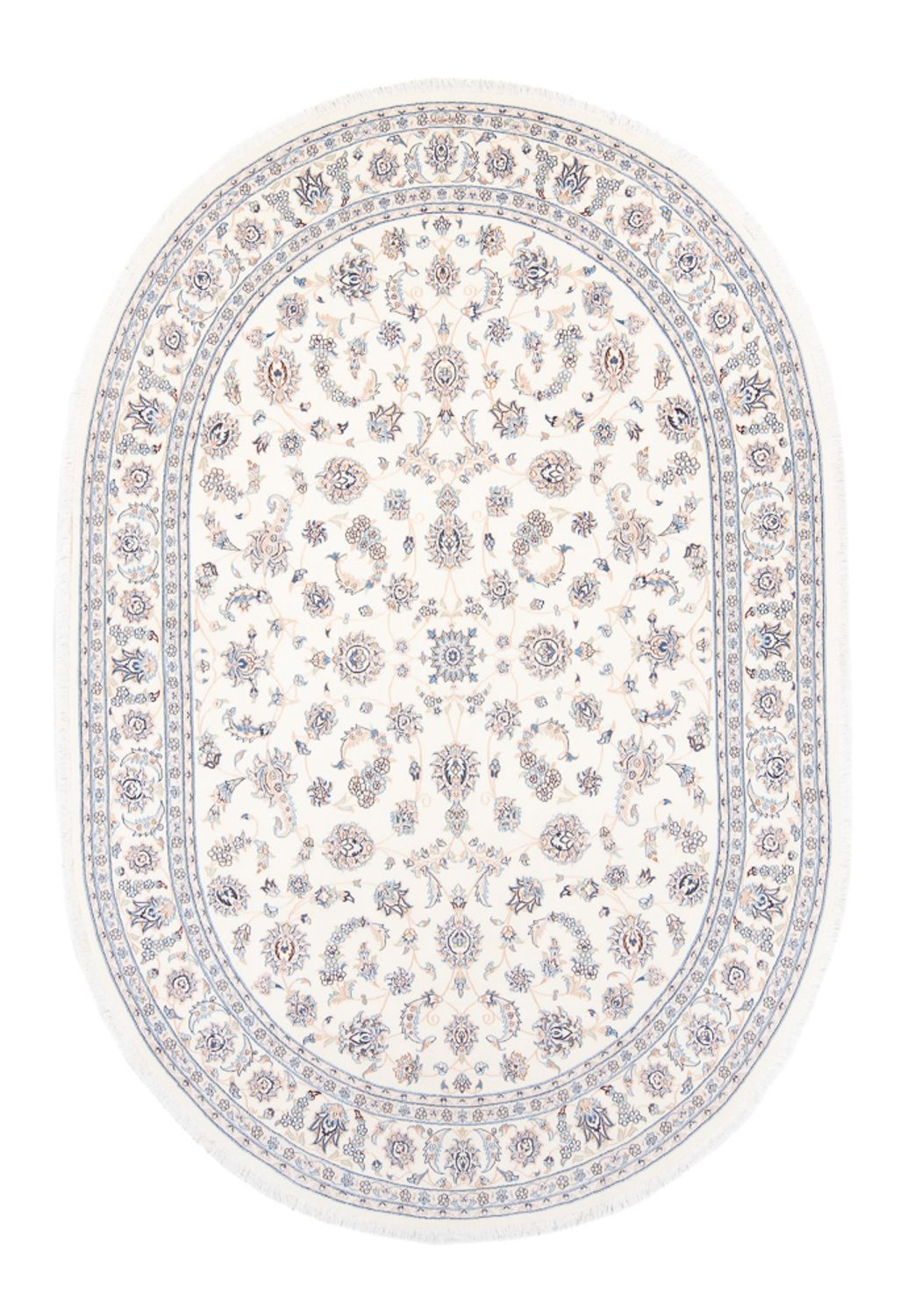 Persisk tæppe - Nain - Premium - 240 x 165 cm - creme