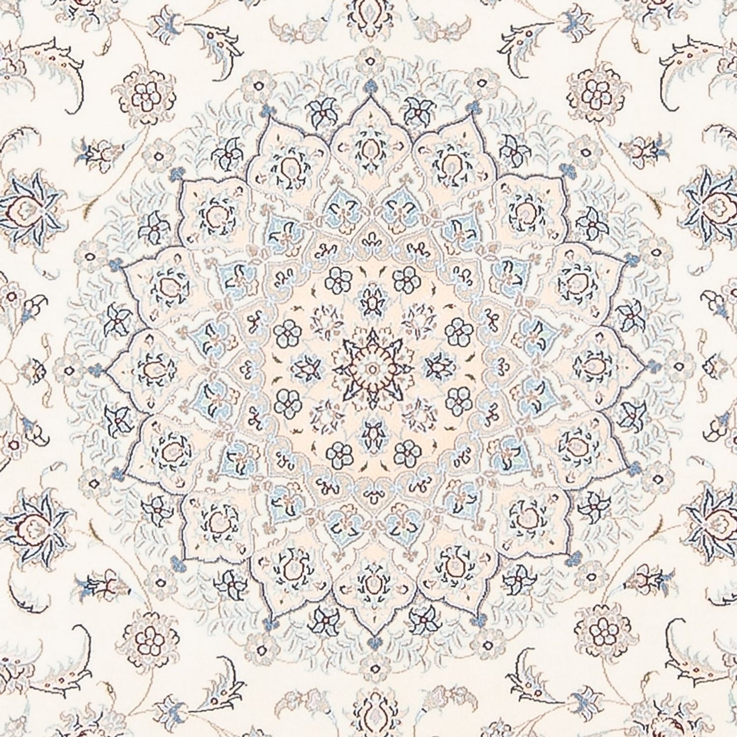 Persisk tæppe - Nain - Premium - 206 x 155 cm - creme