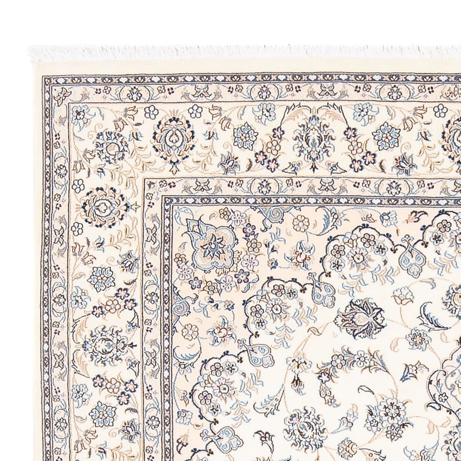 Persisk tæppe - Nain - Premium - 206 x 150 cm - creme