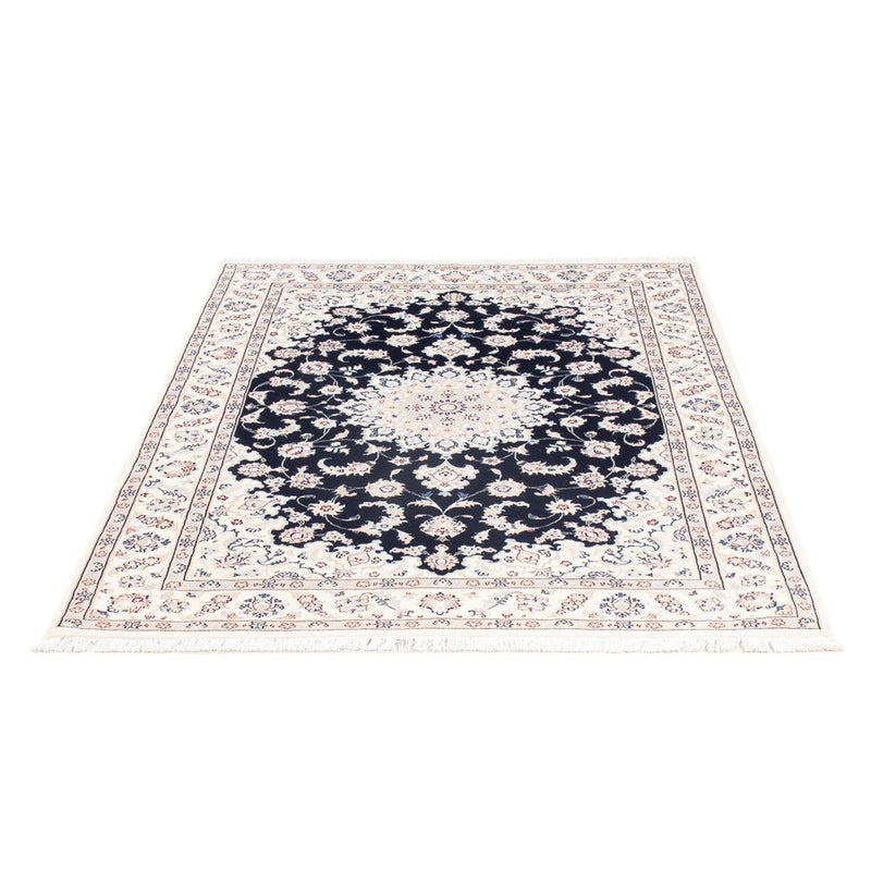 Persisk tæppe - Nain - Premium - 164 x 108 cm - mørkeblå