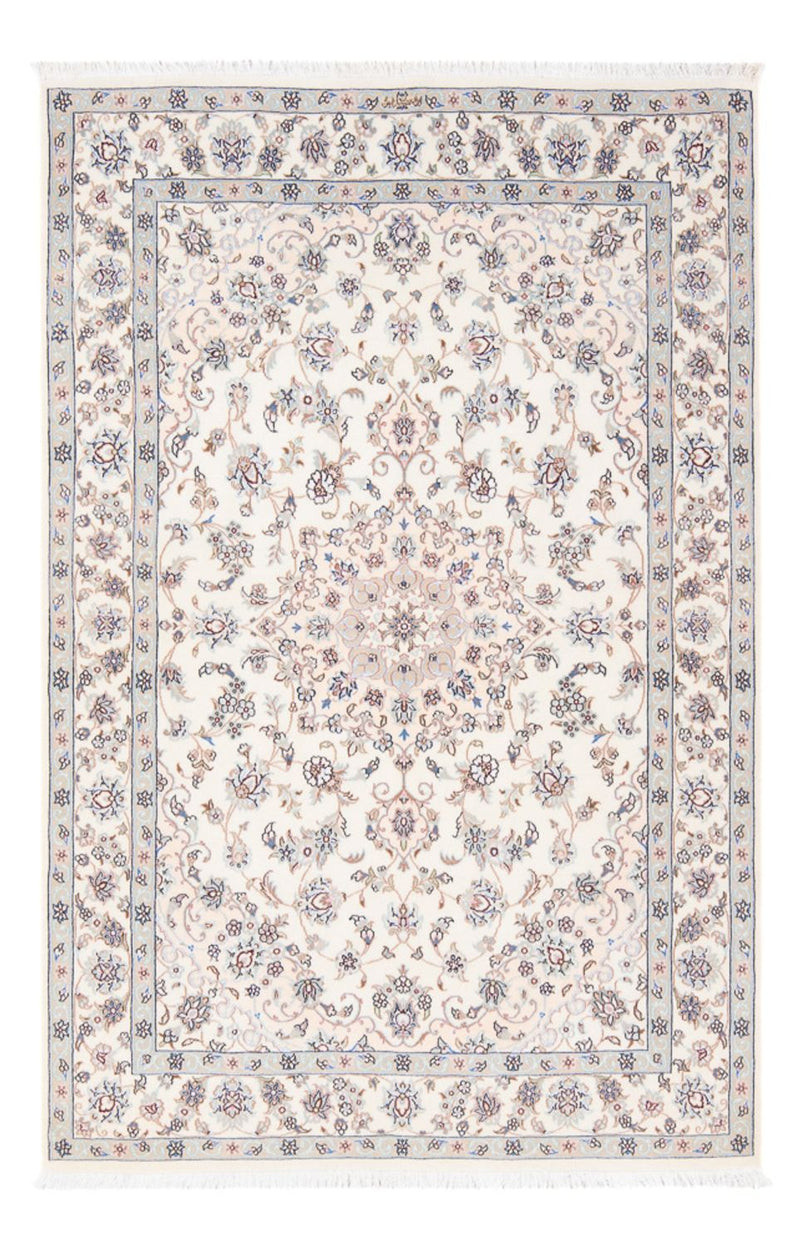 Persisk tæppe - Nain - Premium - 162 x 110 cm - lyseblå