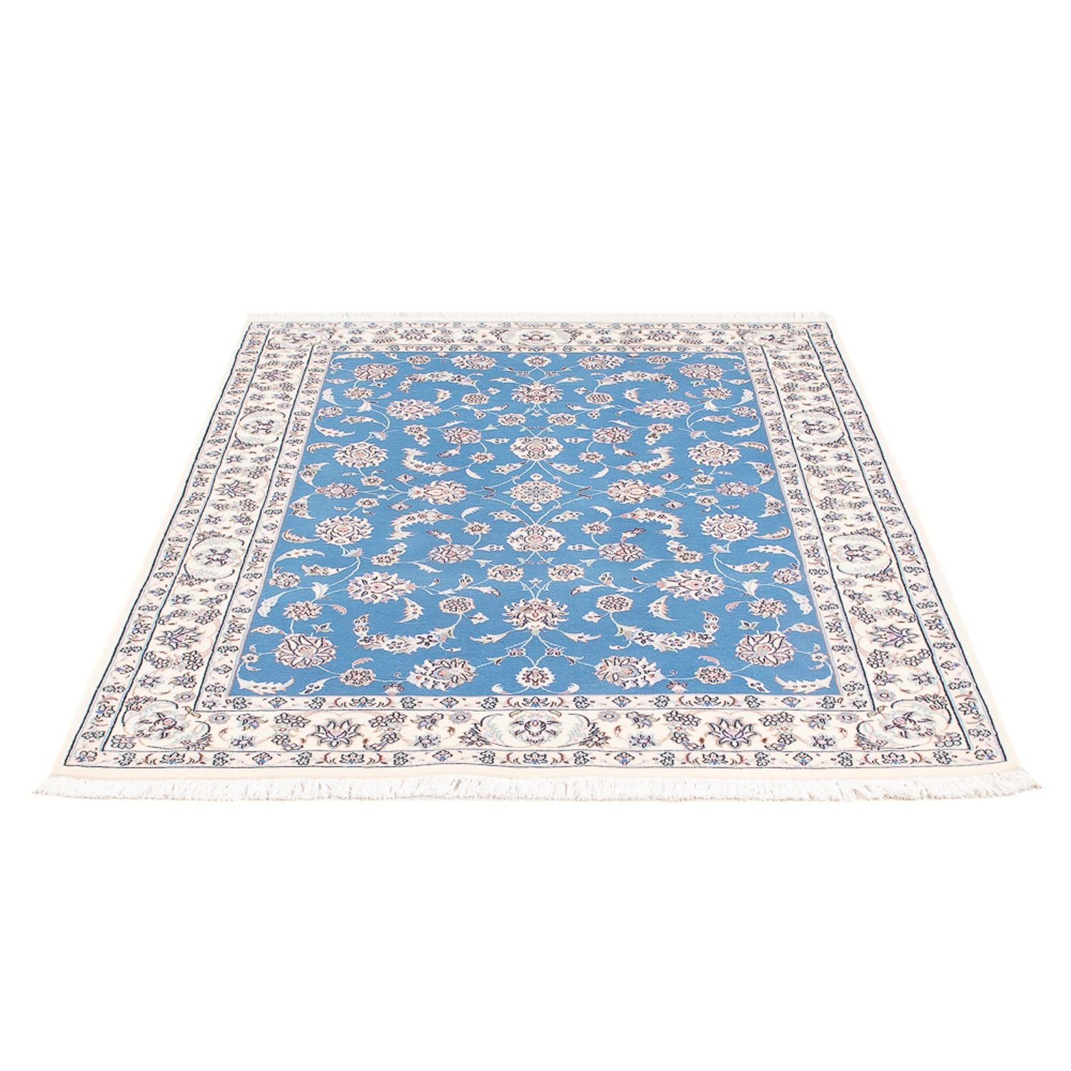 Persisk tæppe - Nain - Premium - 156 x 111 cm - blå