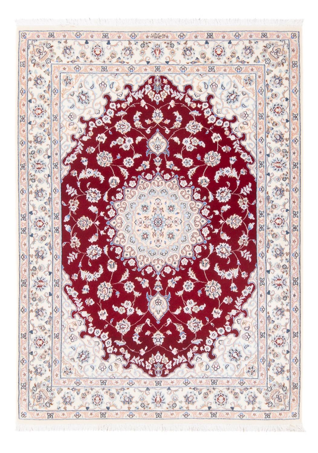 Persisk tæppe - Nain - Premium - 154 x 108 cm - rød