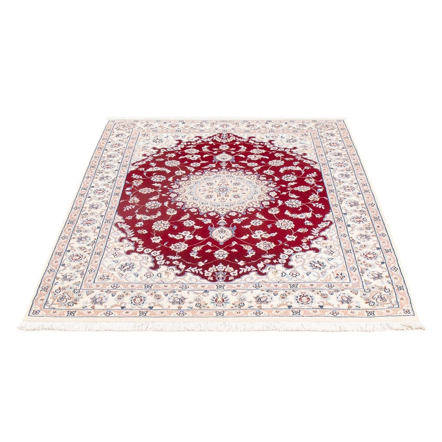 Persisk tæppe - Nain - Premium - 154 x 108 cm - rød
