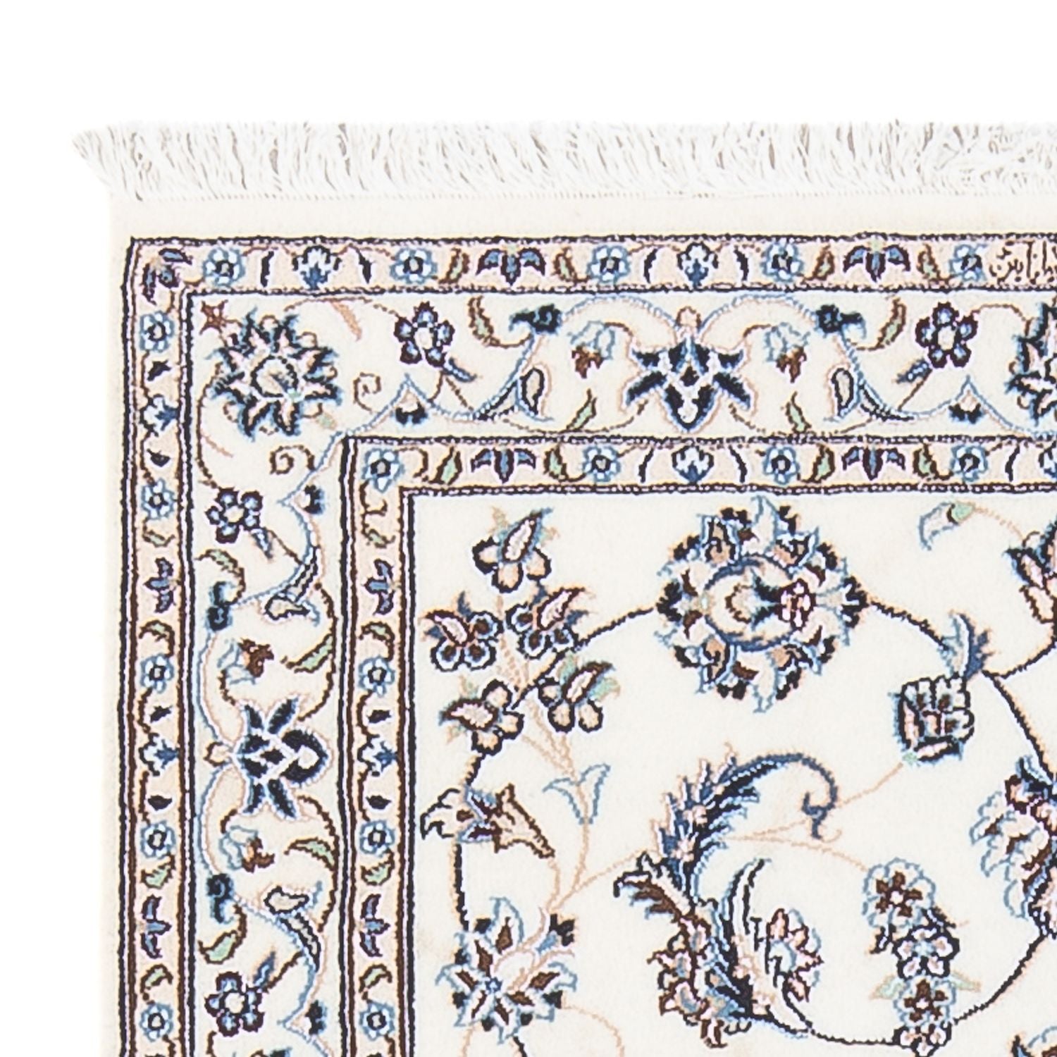 Persisk tæppe - Nain - Premium - 101 x 71 cm - creme