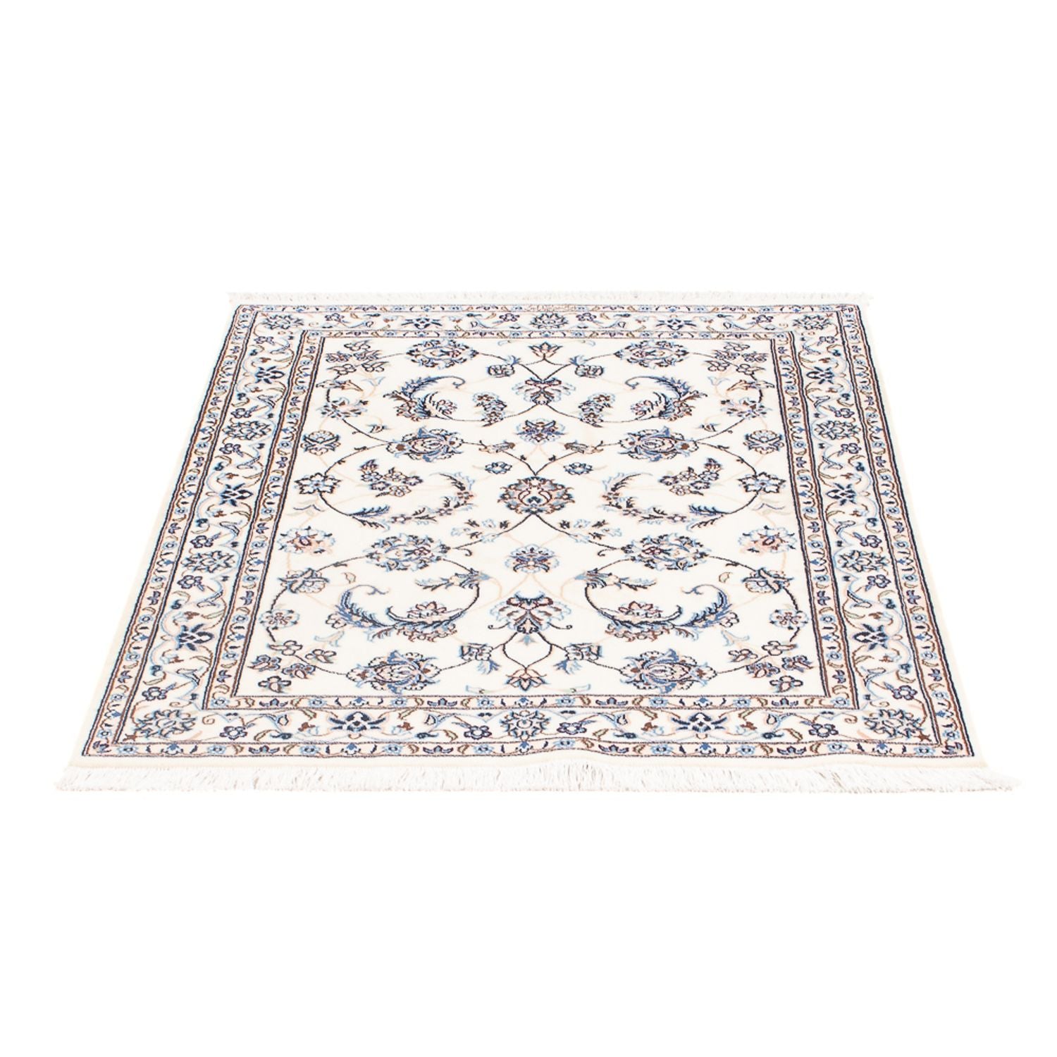 Persisk tæppe - Nain - Premium - 101 x 71 cm - creme