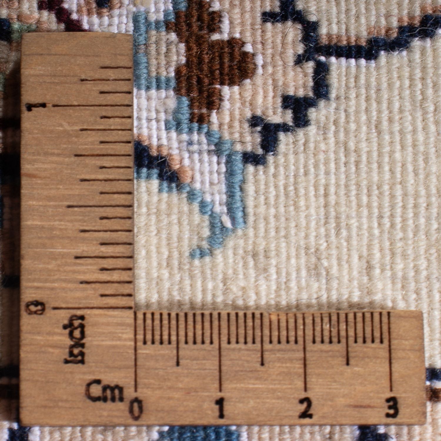 Persisk tæppe - Nain - Premium - 101 x 71 cm - creme