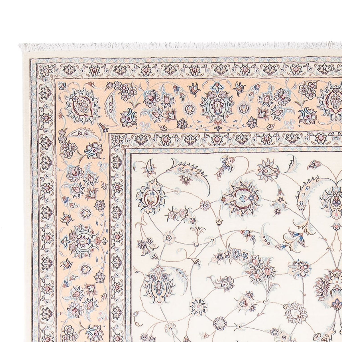 Persisk tæppe - Nain - Premium - 314 x 201 cm - creme