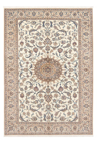 Persisk tæppe - Nain - Premium - 203 x 127 cm - lys beige