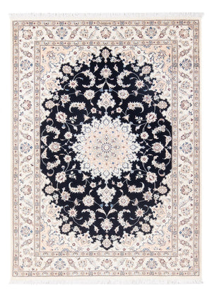 Persisk tæppe - Nain - Premium - 160 x 110 cm - mørkeblå
