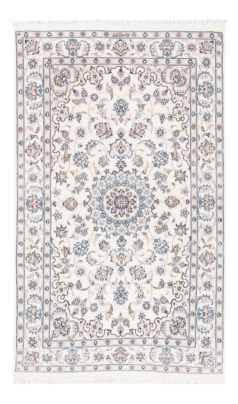 Persisk tæppe - Nain - Premium - 133 x 81 cm - creme