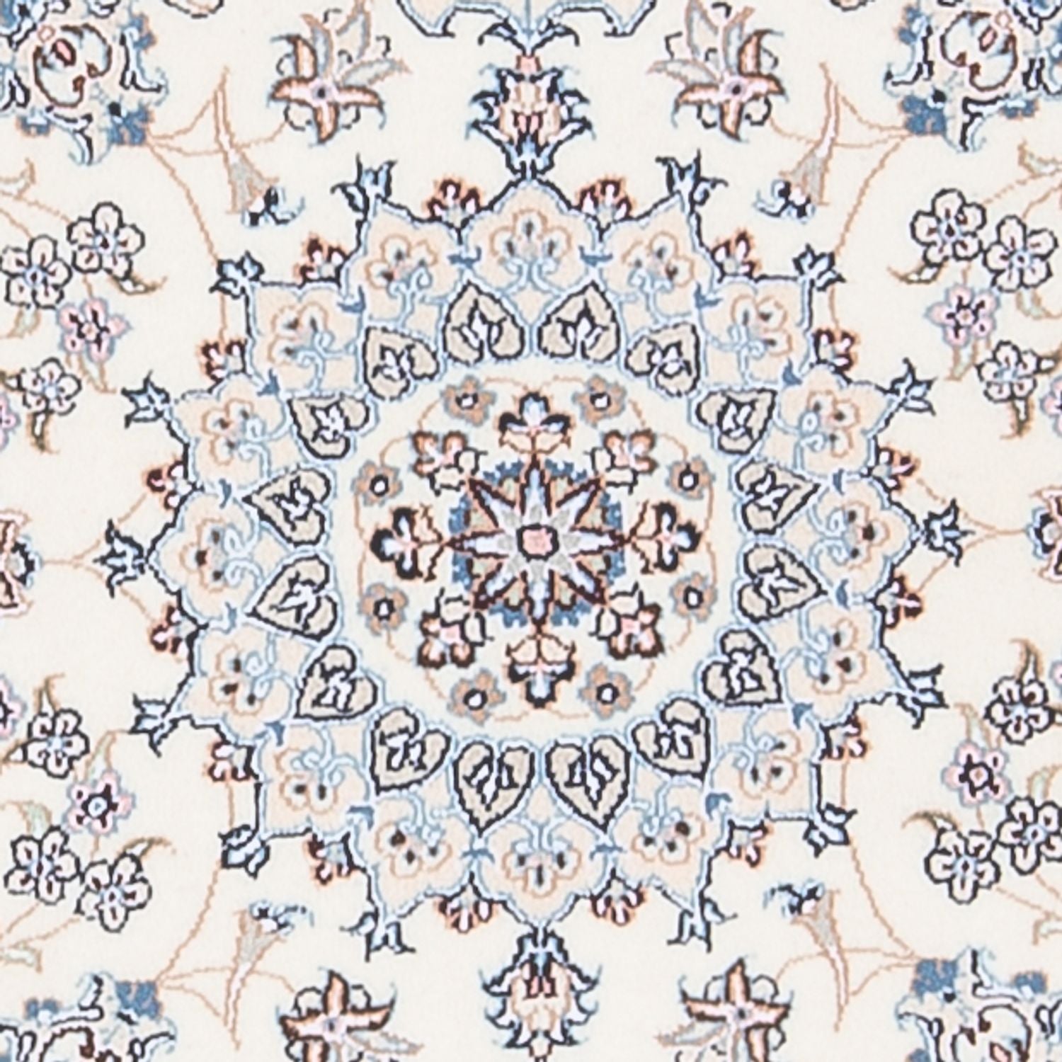 Persisk tæppe - Nain - Premium - 133 x 81 cm - creme