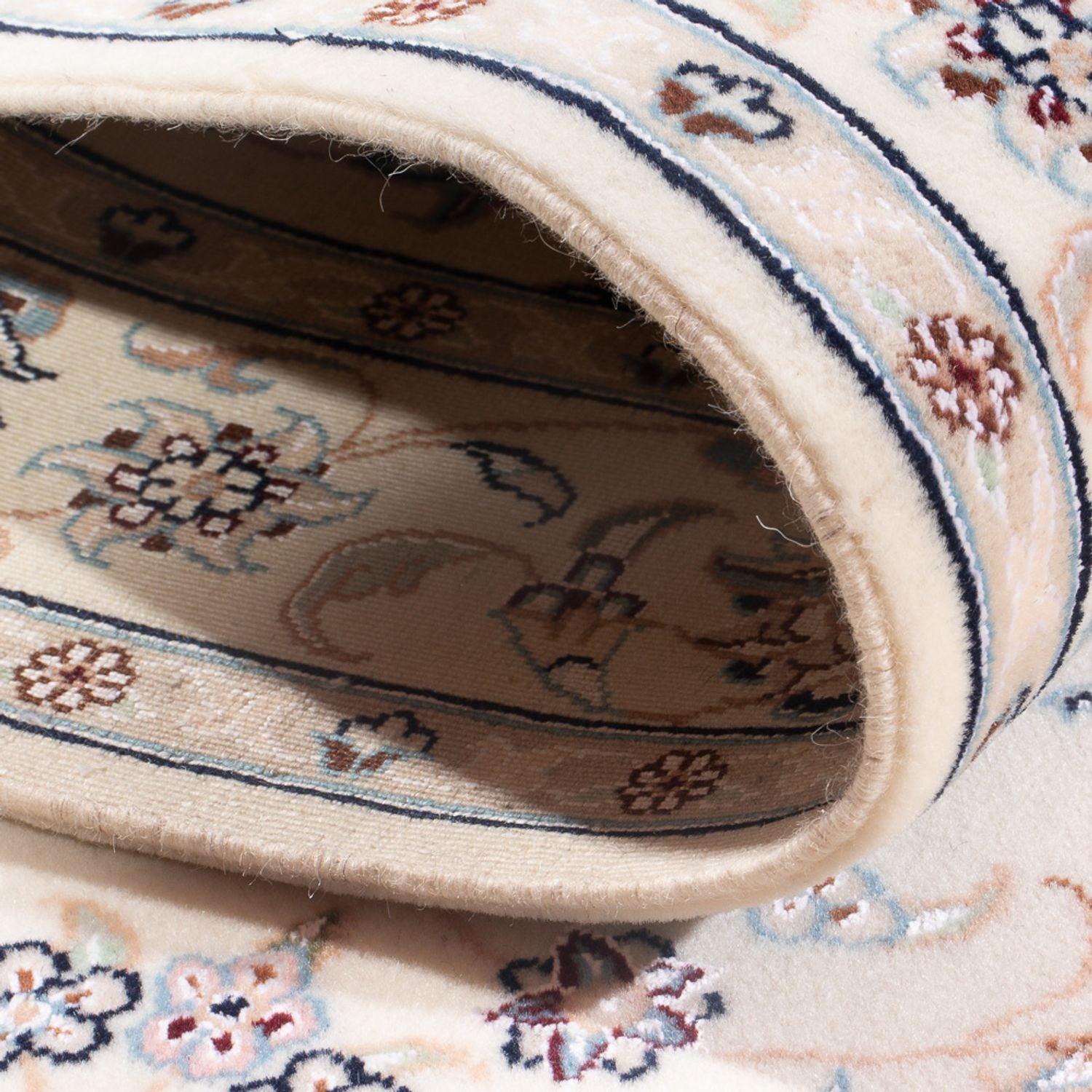 Persisk tæppe - Nain - Premium - 133 x 81 cm - creme