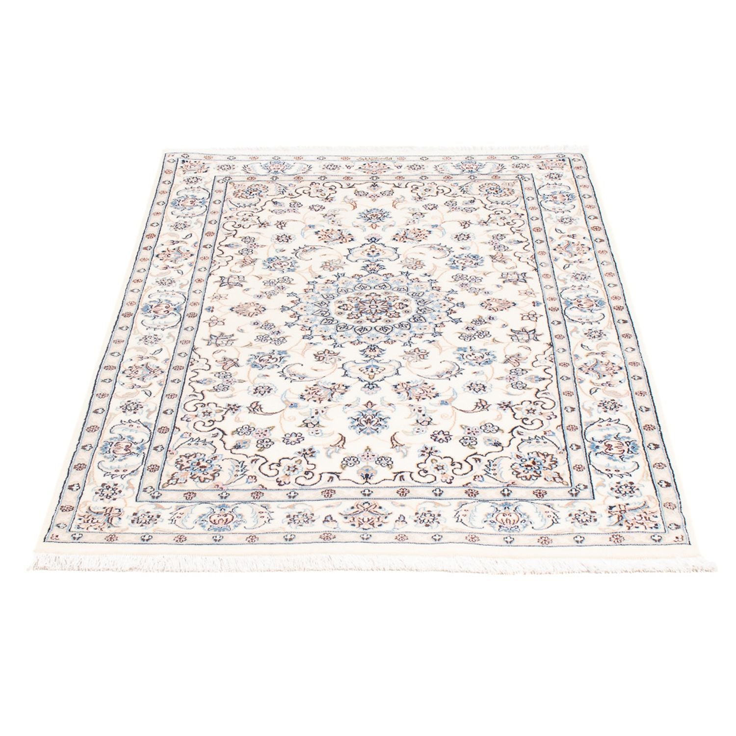 Persisk tæppe - Nain - Premium - 133 x 81 cm - creme