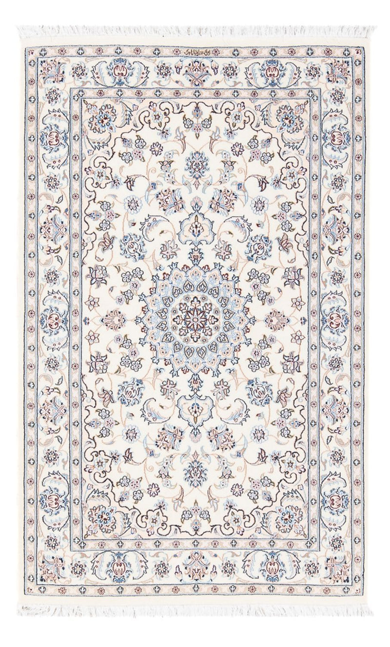 Persisk tæppe - Nain - Premium - 132 x 80 cm - creme