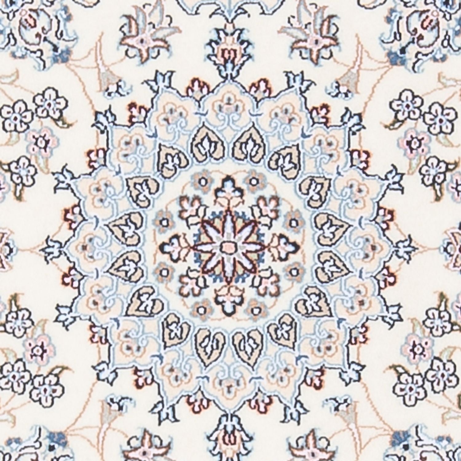 Persisk tæppe - Nain - Premium - 132 x 80 cm - creme