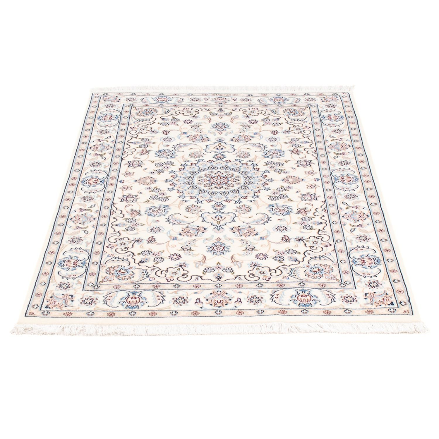 Persisk tæppe - Nain - Premium - 132 x 80 cm - creme