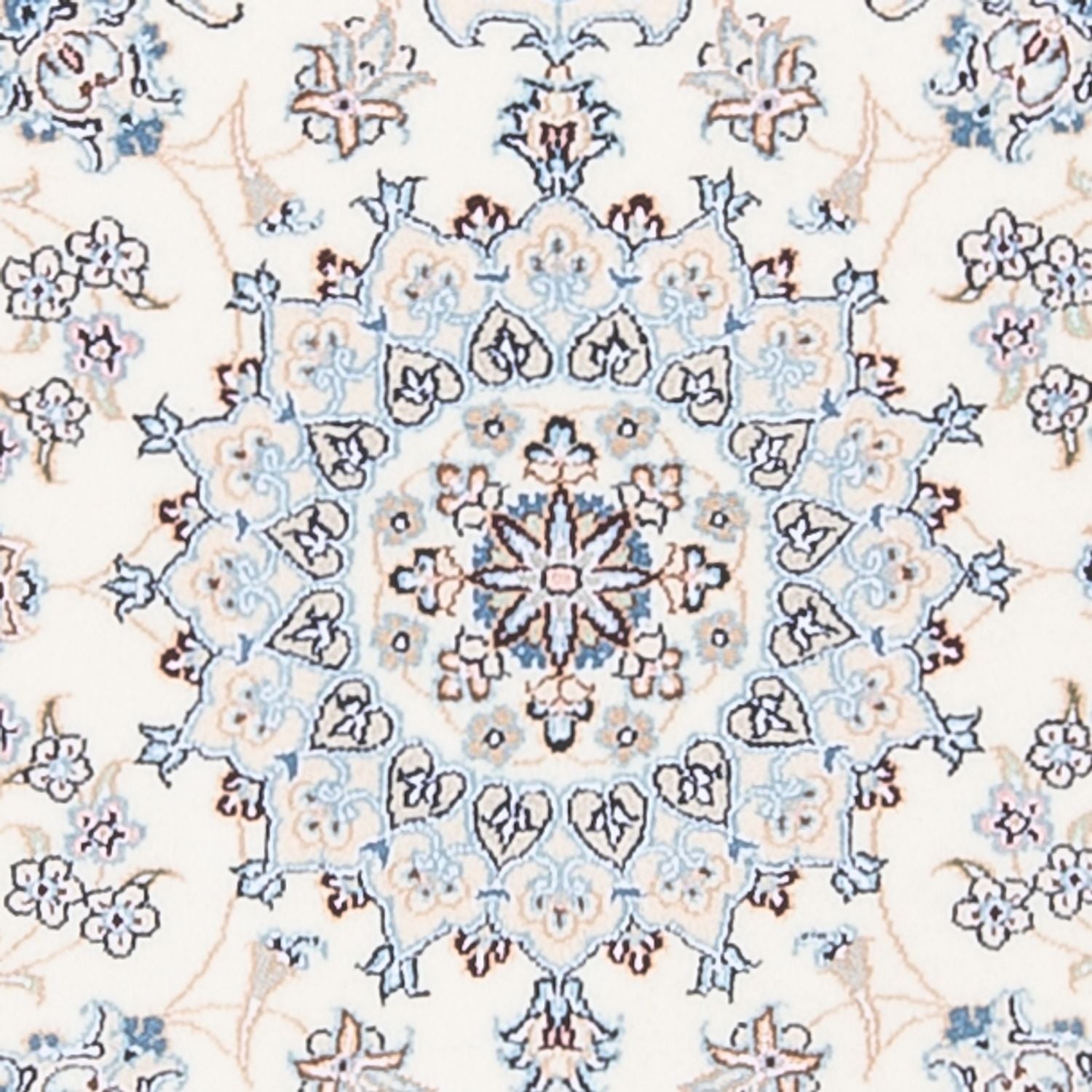 Persisk tæppe - Nain - Premium - 132 x 81 cm - creme