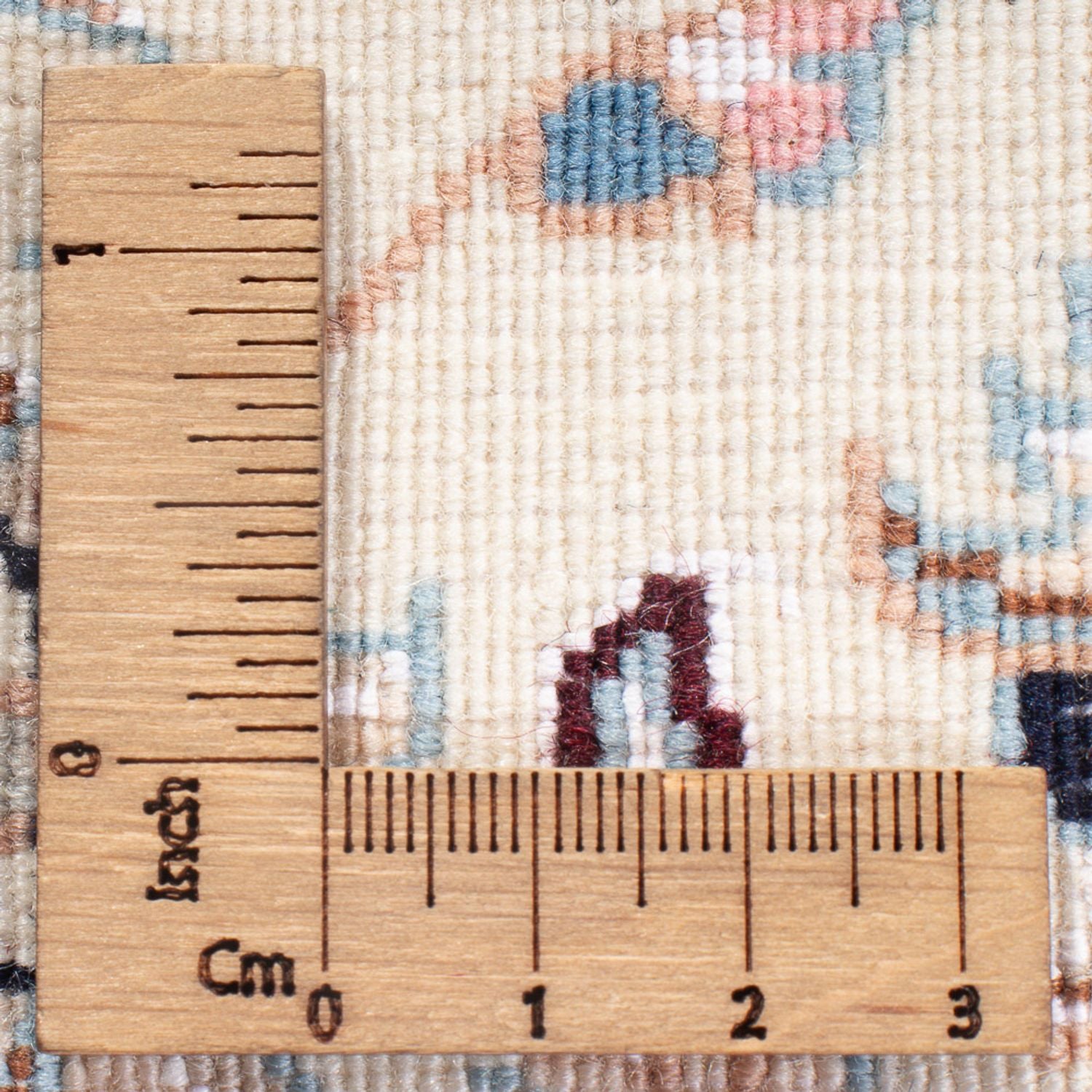 Persisk tæppe - Nain - Premium - 132 x 81 cm - creme
