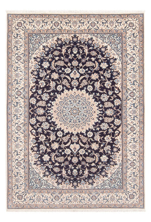Persisk tæppe - Nain - Premium - 200 x 130 cm - mørkeblå