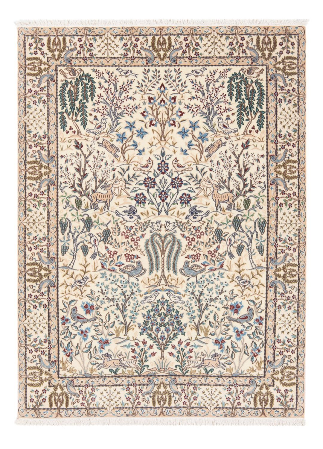 Persisk tæppe - Nain - Premium - 140 x 100 cm - creme